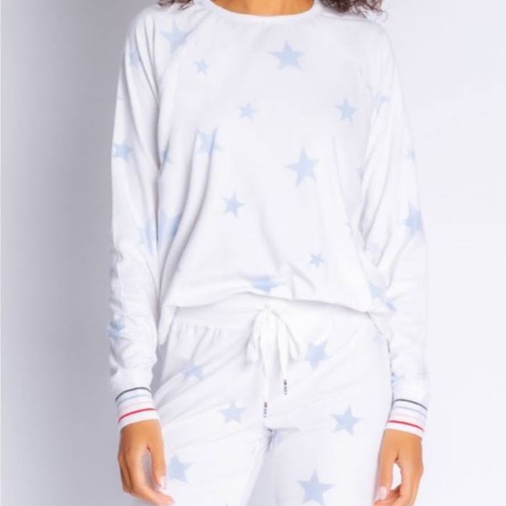 PJ salvage starry sky’s velour pajama set